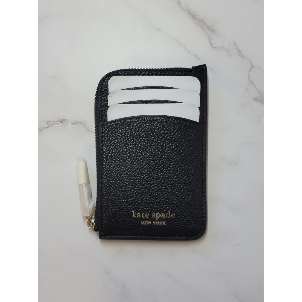 Kate Spade Roulette Zip Cardholder BLACK - Picture 4 of 8